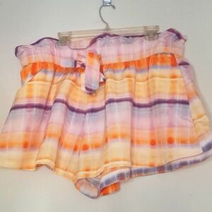 Paperback waste colorful shorts